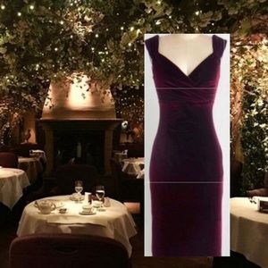 ModCloth Lady Love Song Velvet Dress in Merlot